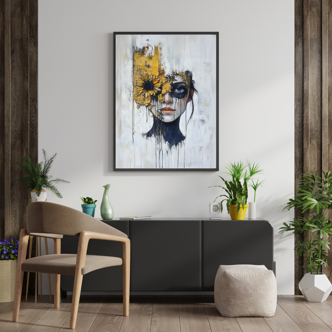 ART  - Expressive Floral Portrait