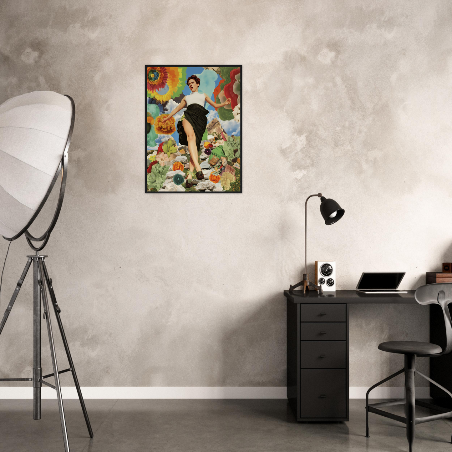 VORTEX - Psychedelic Collage Wall Art